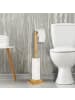 relaxdays Bambus Toilettenpapierhalter stehend