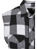 Brandit Sleeveless Shirt in white/black