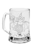 Mr. & Mrs. Panda Gravur Bierkrug Fledermaus Zauberer ohne Spruch in Transparent