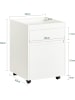 SoBuy Bürowagen in Weiß - (B)40 x (H)54 x (T)40cm