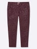 sheego Hose in burgund-bedruckt