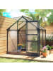 Outsunny Gewächshaus 190L x 132B x 201H cm Grau+Transparent