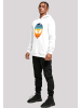 F4NT4STIC Hoodie Alien Sonnenuntergang Retro in weiß