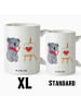Mr. & Mrs. Panda Tasse mit Henkel Koala Künstler ohne Spruch in Weiß