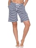 NORMANN Damen Shorty Schlafanzug Pyjama Hose kurz Mix & Match in marine