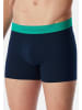 Schiesser Retro Short / Pant 95/5 Cotton in Blau / türkis / grün