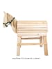 small foot Holzpferd mit Aufstiegshilfe & Halfter in beige