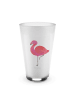 Mr. & Mrs. Panda Glas Flamingo Classic ohne Spruch in Transparent