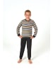 NORMANN Frottee Pyjama Schlafanzug Bündchen - 82595 in orange