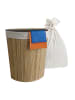 relaxdays Eckwäschekorb in Natur - (B)36 x (H)60 x (T)36 cm