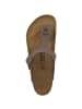 Birkenstock Zehensandale Gizeh Birko-Flor Nubuk normal in braun