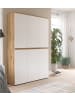 Inn.Furn Mehrzweckschrank weiß, Evoke Eiche 105 x 175 cm, Stauraumschrank mit 18 Fächern