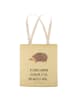 Mr. & Mrs. Panda Stofftasche Igel Herzen mit Spruch in Gelb Pastell