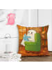 Mr. & Mrs. Panda 40x40 Kissen Gespenst  Buch  Design ohne Spruch in Weiß