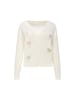 Swirly Women Cardigan in Cream