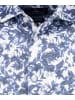 Ragman Softknit-Hemd mit Print, kurzarm in Blau