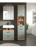 Inn.Furn Badmöbel-Set Salbei grün, Eiche Artisan 3-teilig 112 cm, Komplettset