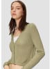 QS Strickjacke in 7282_helles olivgrün