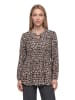 Betty Barclay Schlupfbluse mit Plissee in Beige/Schwarz