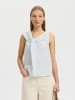 SELECTED FEMME SLFHANNAH SL TWIST TOP in Cashmere Blue Melange