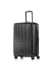 Pack Easy Flow 4 Rollen Trolley M 66 cm mit Dehnfalte in schwarz
