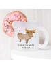 Mr. & Mrs. Panda Glas Sternzeichen Stier mit Spruch in Transparent