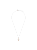 Tom Tailor Kette mit Anhänger Silber 925, rhodiniert+rosévergoldet in bicolor