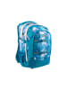 2Be Schulrucksack 66321 in Turquoise with Print