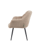 DUBI Möbel 2er-Set: Esszimmerstuhl Mika-Remo in Beige - (B)65 x (H)81 x  (T)66 cm