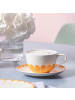 Villeroy & Boch 6er Set Cappuccinountertassen Fleur Couleur in ø 17,5 cm in Soleil