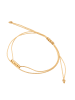 Elli Armband 925 Sterling Silber Plättchen, Rechteck in Gold