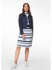 MADELEINE Strickrock in Plissee-Optik in marine / multicolor