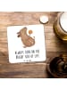 Mr. & Mrs. Panda Bieruntersetzer Hund Keks mit Spruch in Weiß