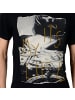 Japan Rags T-Shirt „Poireau“ Schwarz
