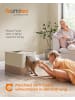 Feandrea Katzenklo Boxal in Beige-Braun - (B)42.5 x (H)37.8 x (T)54.3 cm