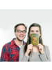 Mr. & Mrs. Panda Ansichtskarte Eule Federschmuck Design mit Spruch in Weiß