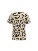 faina Women T-Shirt in Beige Leopard