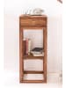 FineBuy Beistelltisch in Braun / Sheesham / 35x35x90