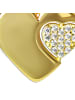 GoldDream Anhänger Gold 333 Gelbgold - 8 Karat Doppelherz Kettenanhänger