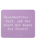 Mr. & Mrs. Panda Mousepad Spruch Feuerwehrfrau Heiß mit Spruch in Lavendeltraum