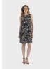 Albee Women Midikleid Mit Retro-Print in Schwarz Mehrfarbig