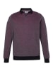 Men Plus Poloshirt in burgunderrot