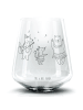 Mr. & Mrs. Panda Blümchentail Glas Waldtiere Aloha ohne Spruch in Transparent