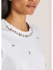 MADELEINE Elegantes Shirt mit Strassakzenten in weiß