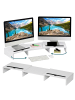 relaxdays Monitorständer in Weiß