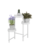 relaxdays Pflanzenständer in Weiß - (B)55 x(H)61 x (T)30 cm