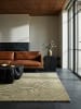 KADIMA DESIGN Teppich Wolle Handgetuftet LEVEN Wellen Abstrakt Wohnzimmer Modern in Olivegrün