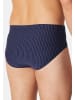 Schiesser Mini Slip / Unterhose 95/5 Essentials - Cotton in Schwarz / blau