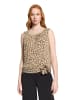 Betty Barclay Rundhals-Shirt mit Raffung in Beige/Khaki