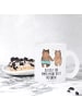 Mr. & Mrs. Panda Teetasse Bär Freundin mit Spruch in Transparent